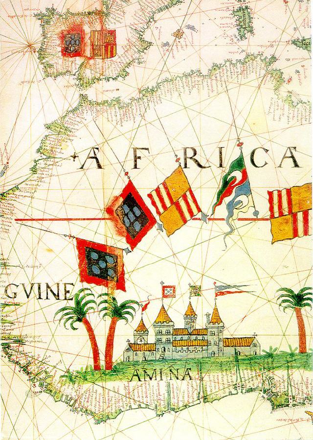Karte von Westafrika (16. Jahrhundert)